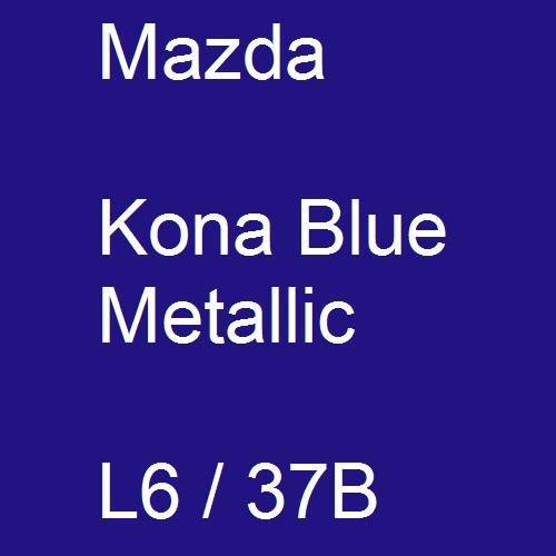 Mazda, Kona Blue Metallic, L6 / 37B.